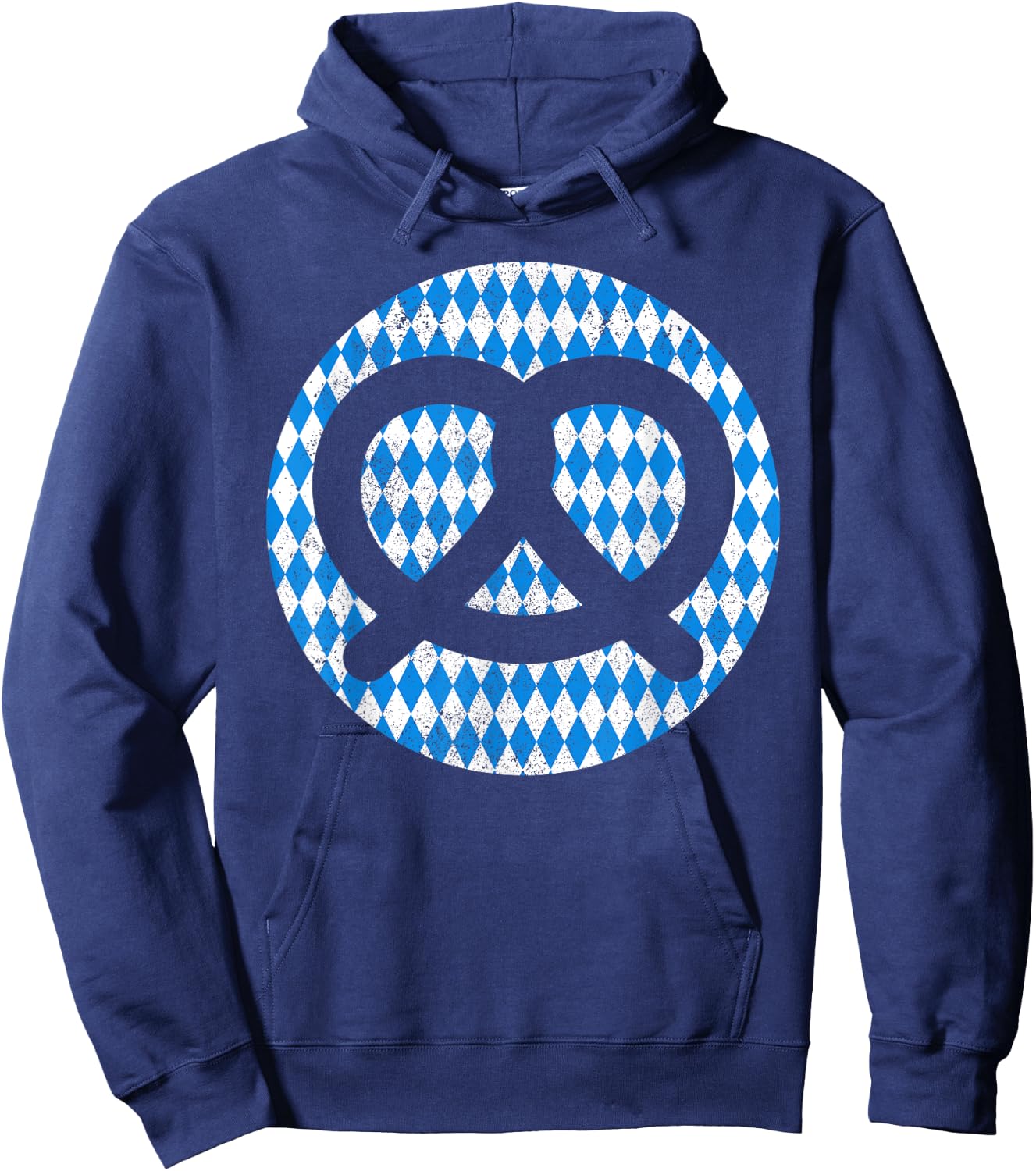 Oktoberfest Bavarian Flag Pretzel Germany Souvenir Hoodie - Hoodie | Navy