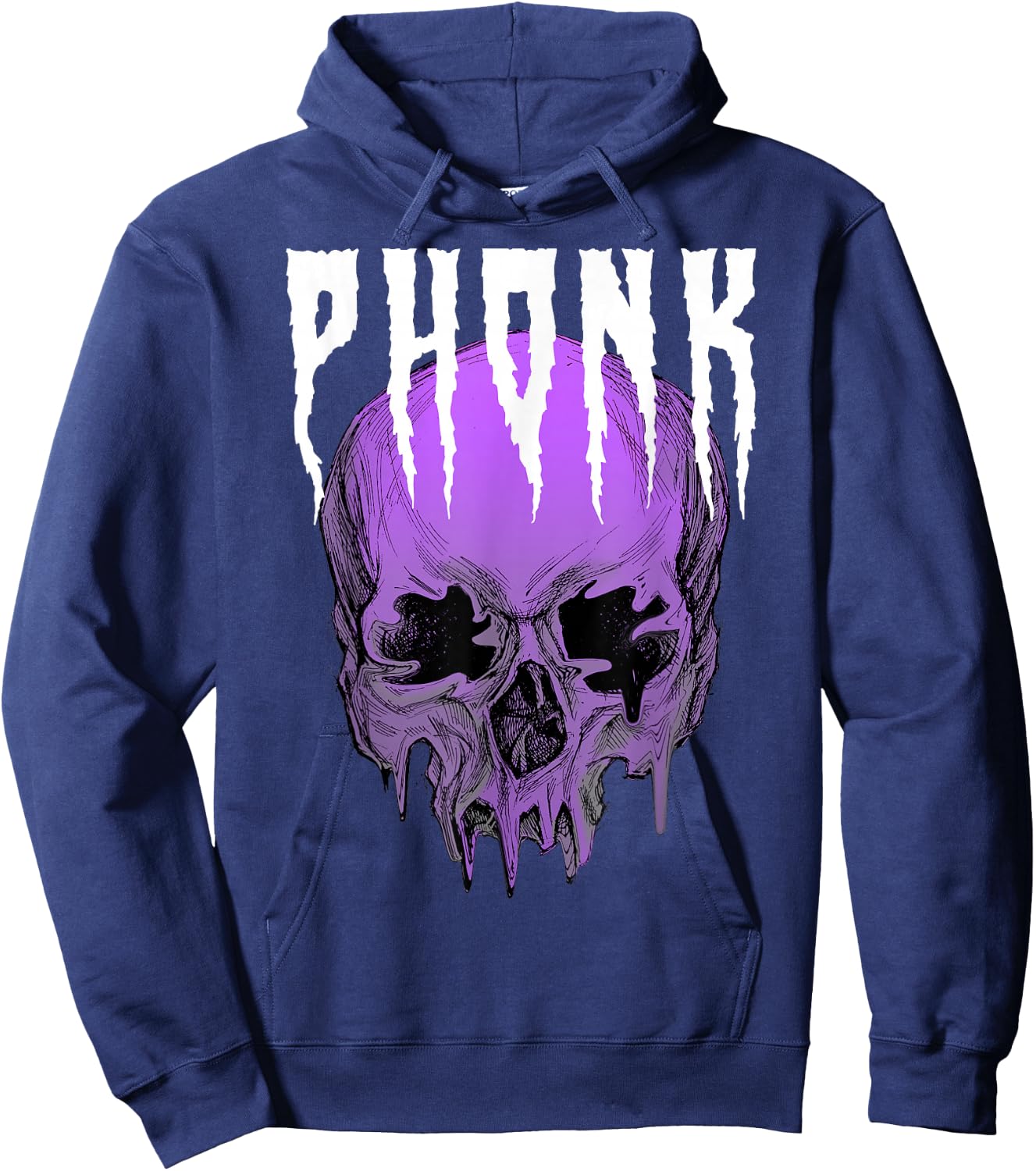 Phonk Skull Hoodie - Hoodie | Navy