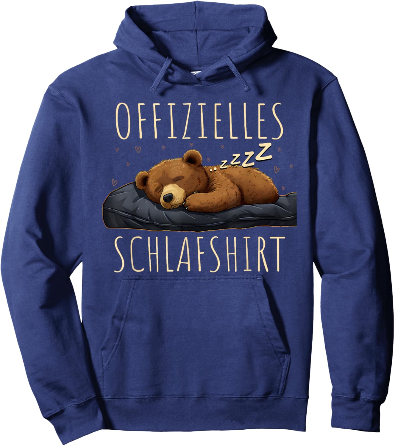 Offizielles Schlafshirt Teddy Herren Damen Pyjama Hoodie - Hoodie | Navy