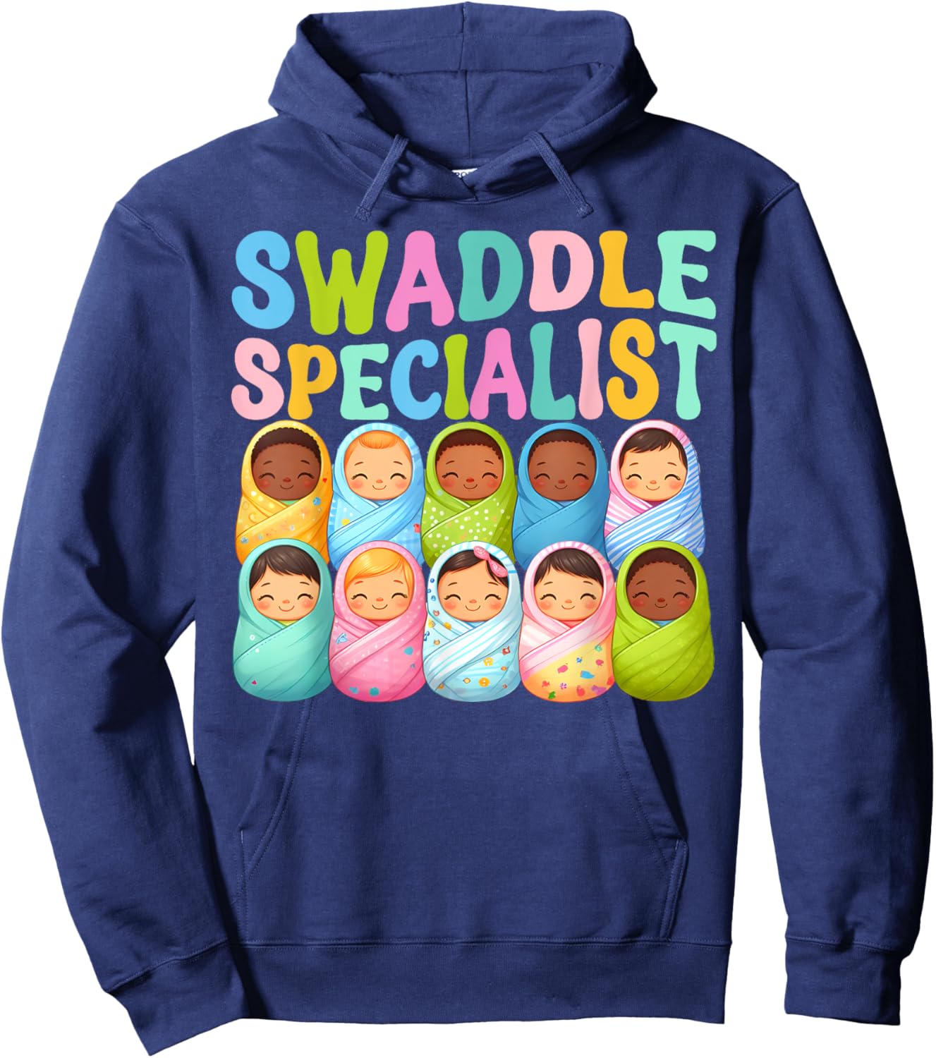 Cute Swaddle Specialist for NICU Mother Baby Nurse Hoodie - Hoodie | Navy