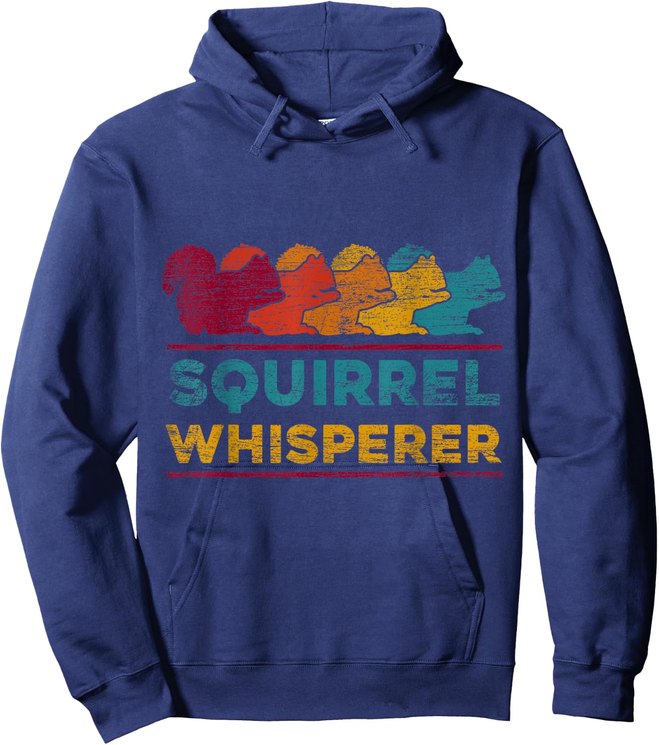 Vintage Squirrel Lover - Squirrel Whisperer Squirrel Hoodie - Hoodie | Navy