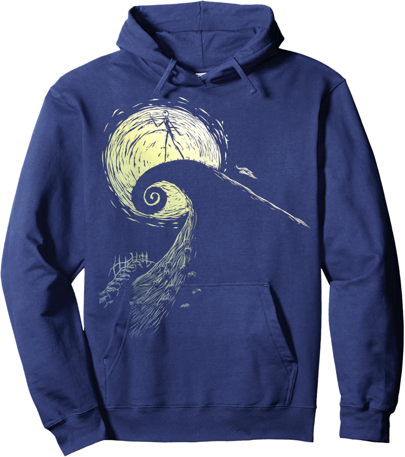 Disney The Nightmare Before Christmas Jack Spiral Hill Hoodie - Hoodie | Navy