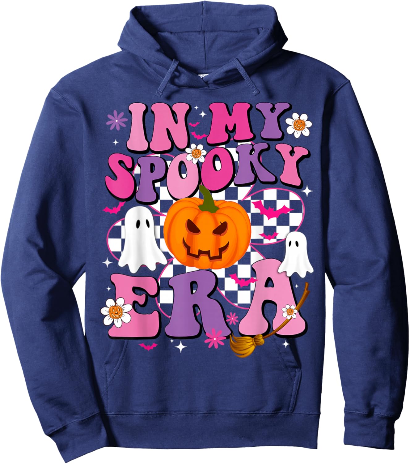 In My Spooky Era Pumpkin Spooky Women Kids Halloween Hoodie - Hoodie | Navy