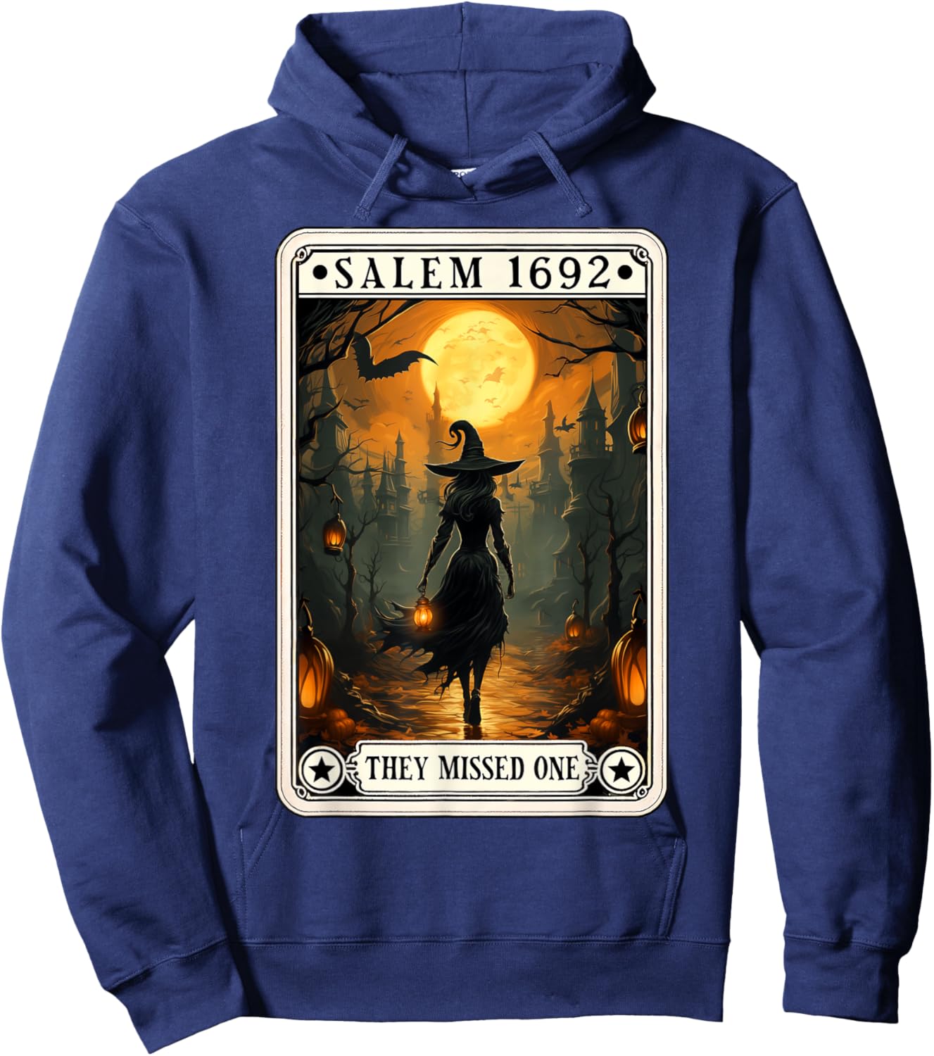 Salem 1692 They Missed One Halloween Witch Trials Women Hoodie - Hoodie | Navy