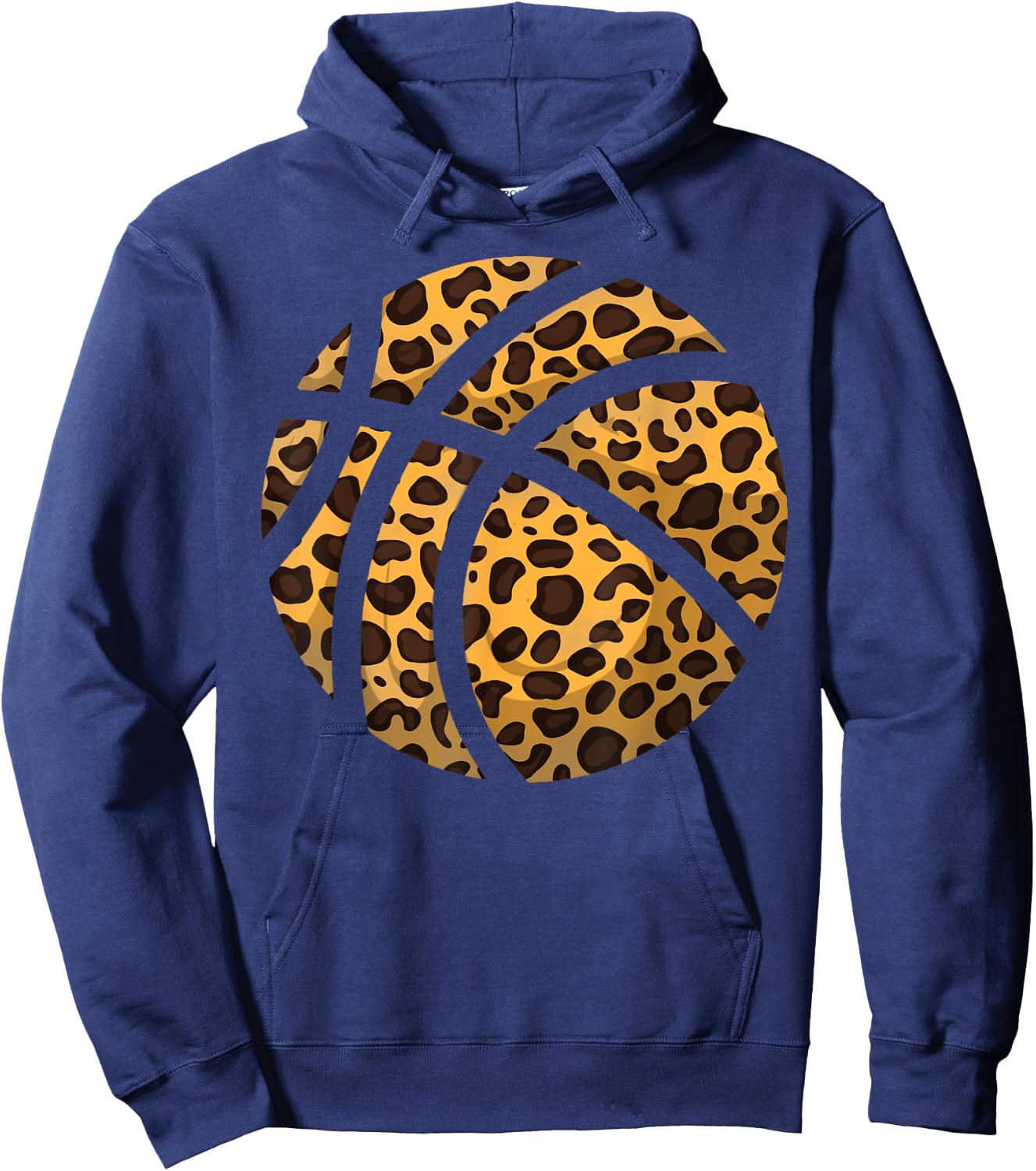 Funny Leopard Print Basketball Gift | Cool Best Team Lovers Hoodie - Hoodie | Navy