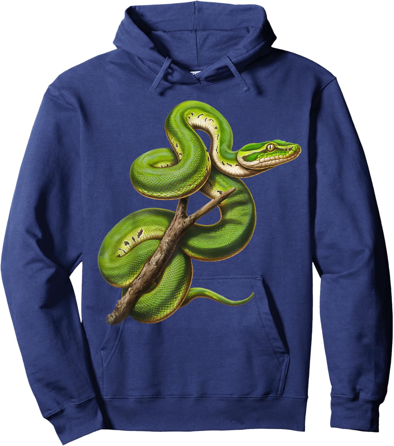 Green Tree Python Owner Reptiles for Snake Lover Hoodie - Hoodie | Navy