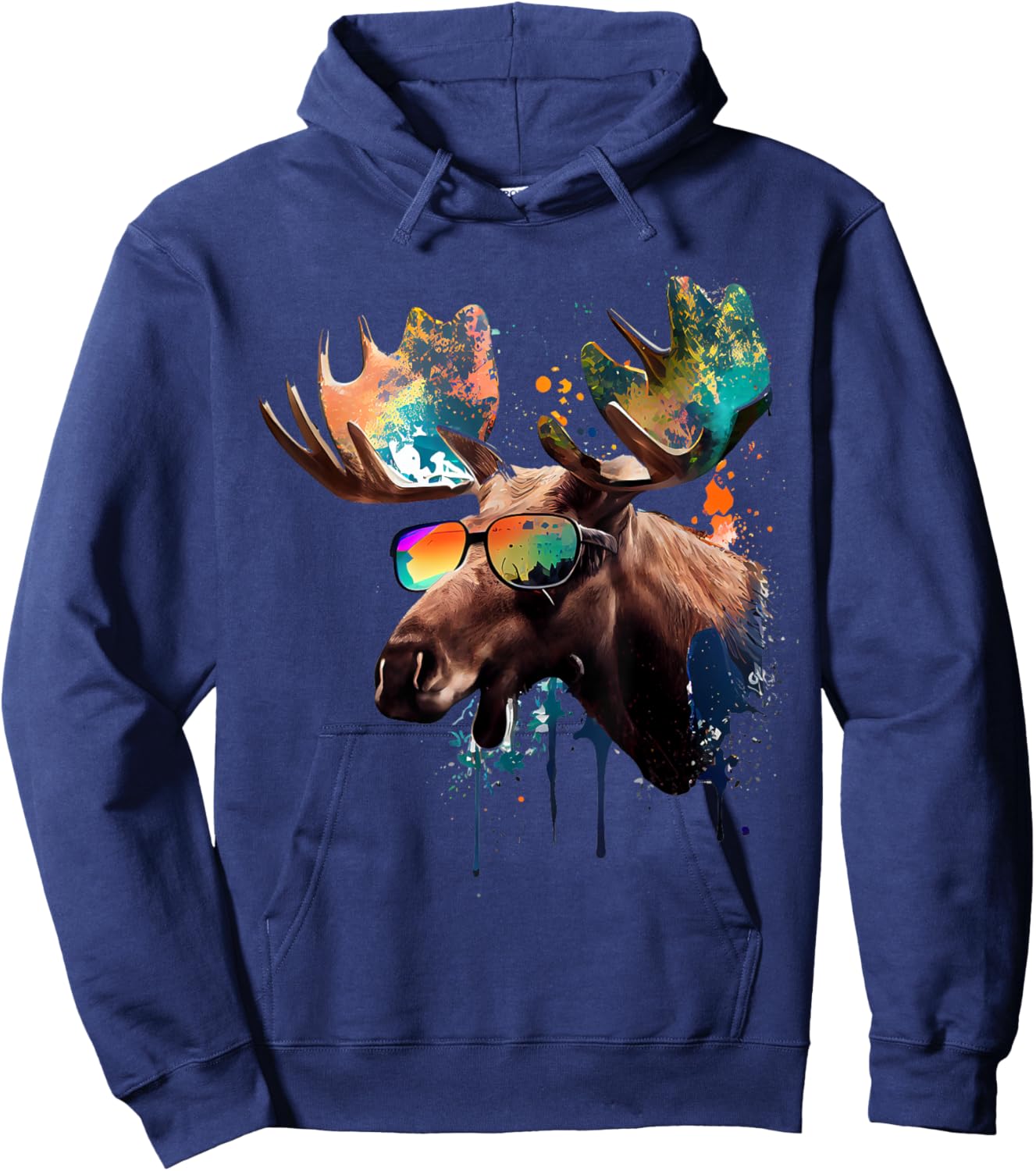 Moose Hoodie - Hoodie | Navy
