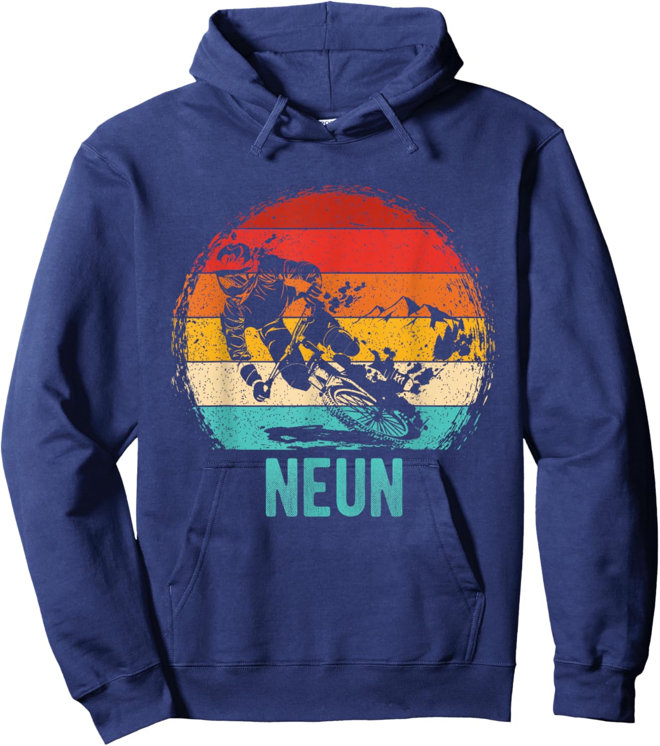 9. Geburtstag Mountainbike Hoodie - Hoodie | Navy