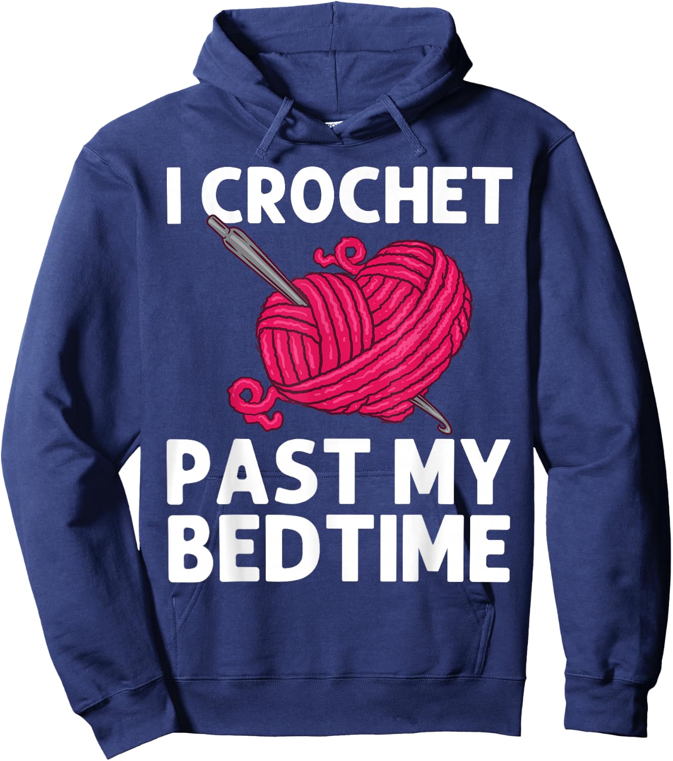 Best Crocheting Art Women Crocheter Crochet Lover Hoodie - Hoodie | Navy
