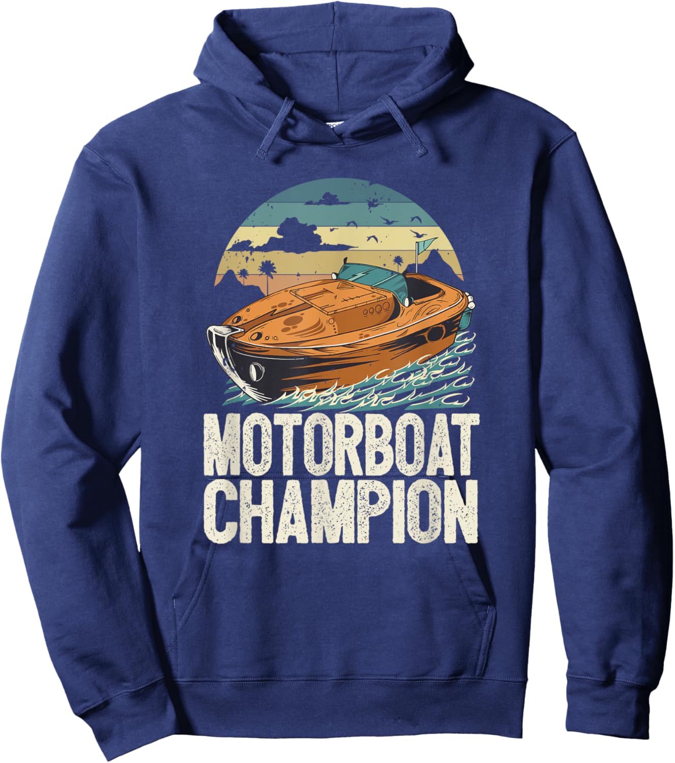 Motorboat Champion Lake Life Boat Parade Champ Motorboating Hoodie - Hoodie | Navy