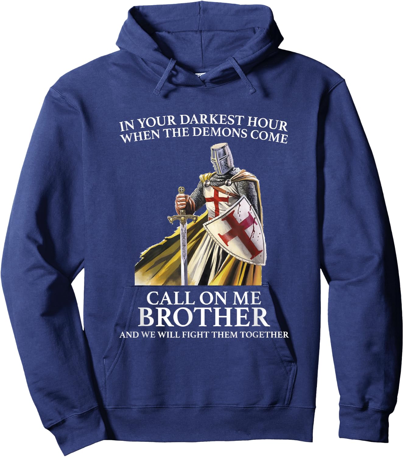 Christian Gospel and Bible Phrase for our Lord Jesus Hoodie - Hoodie | Navy