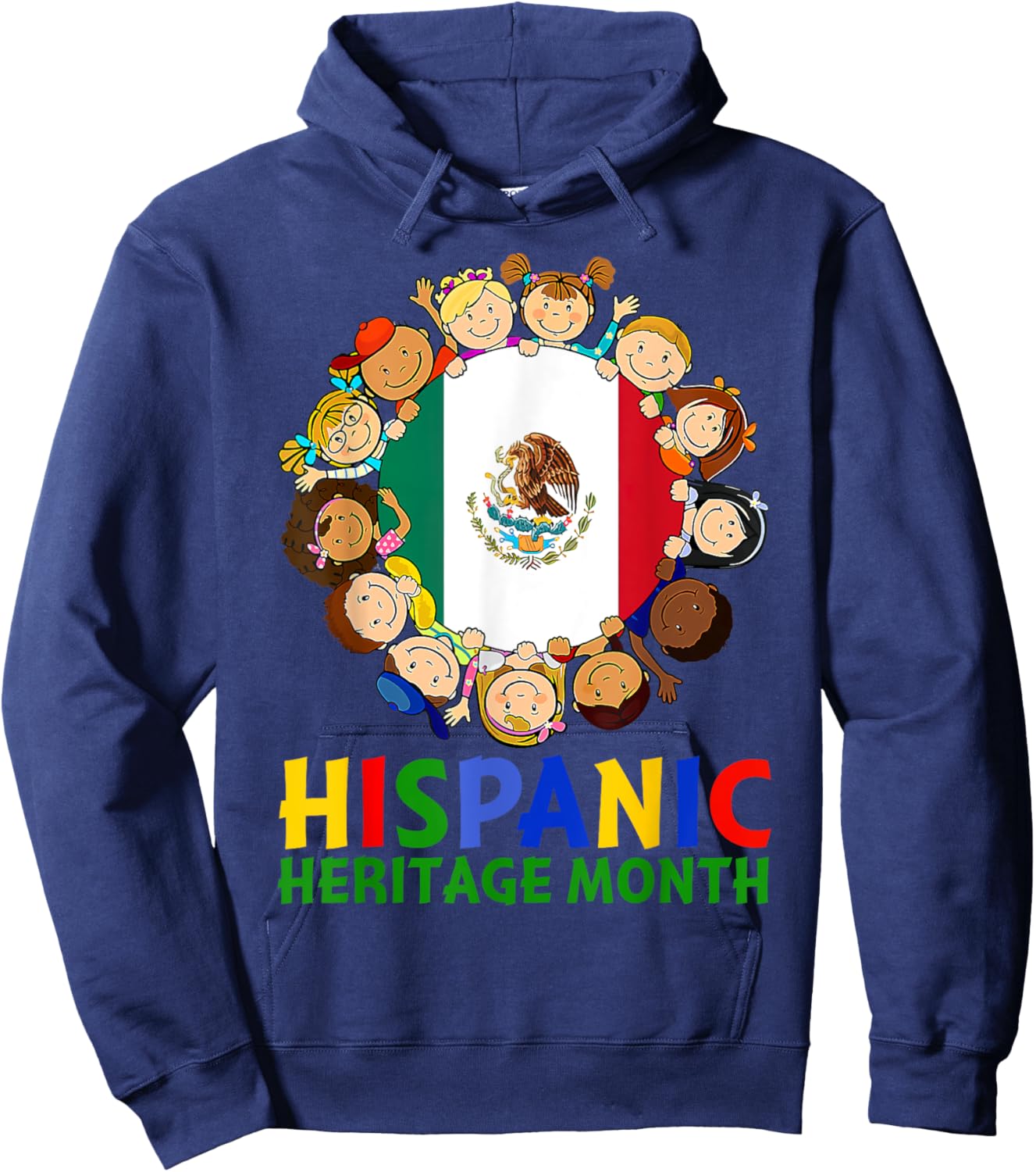 Hispanic Heritage Month Mexico Kids Boys Girls Hoodie - Hoodie | Navy