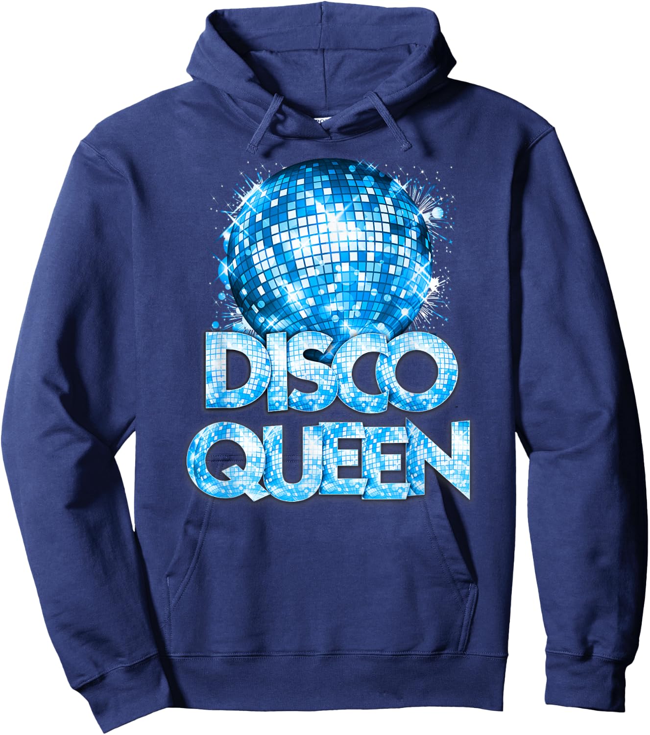 Disco Queen - 70's Disco Themed Vintage Seventies Costume Hoodie - Hoodie | Navy
