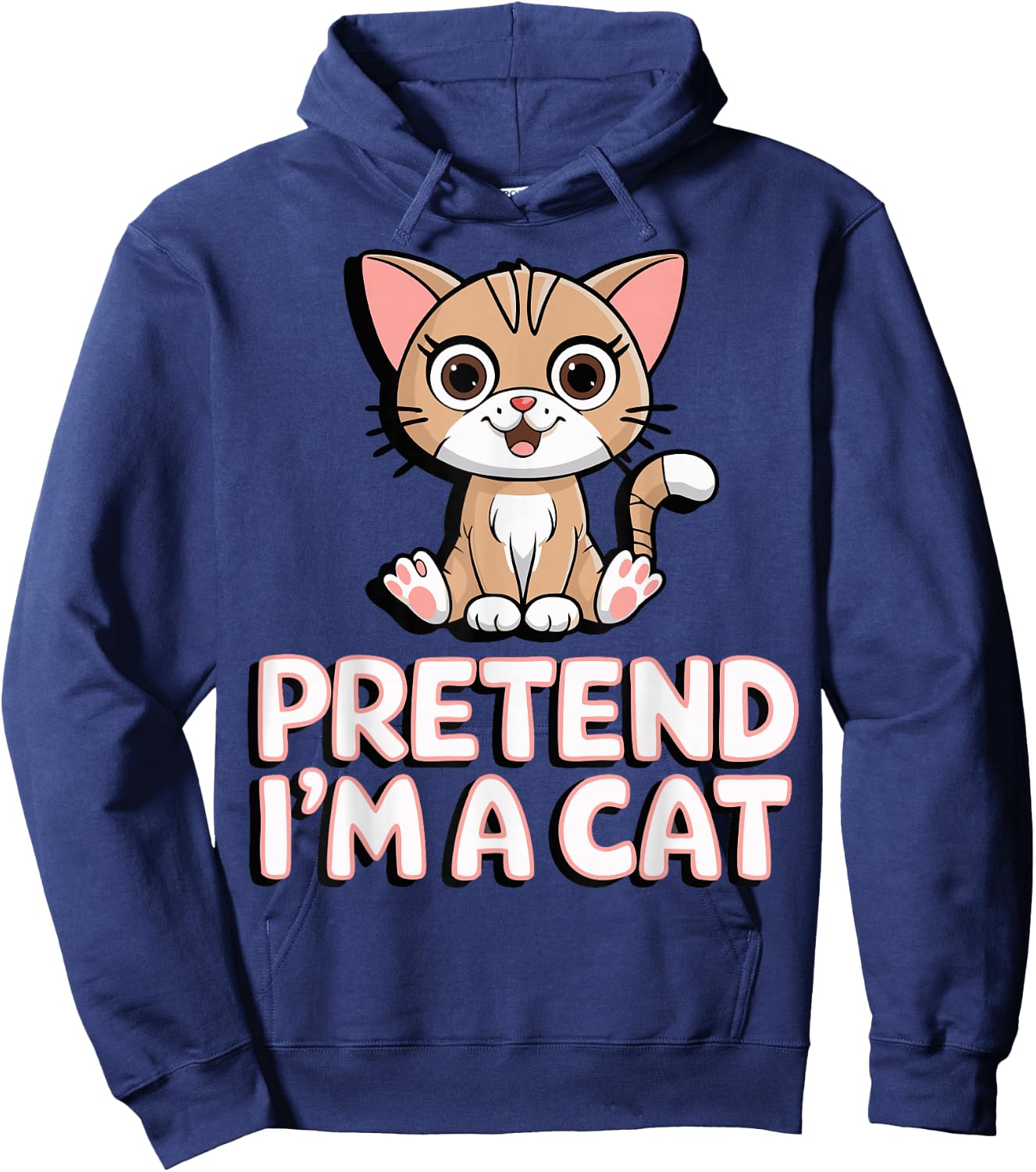 Pretend I'm A Cat Hoodie - Hoodie | Navy