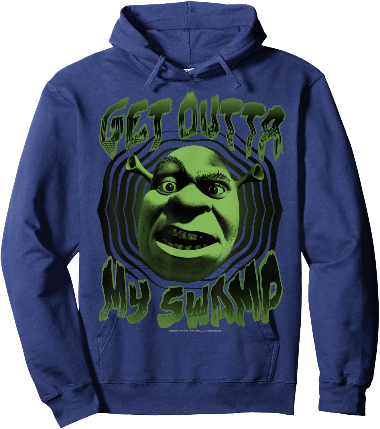Shrek Get Outta My Swamp Hoodie - Hoodie | Navy