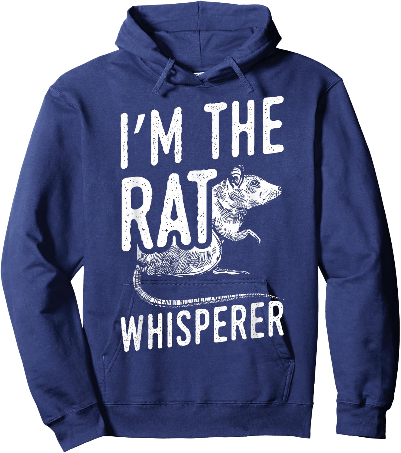 Funny Rats Design I'm The Rat Whisperer Hoodie - Hoodie | Navy