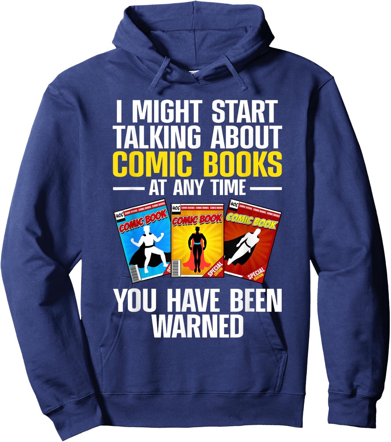 Comic Books Art Women Comic Book Collector Comics Hoodie - Hoodie | Navy