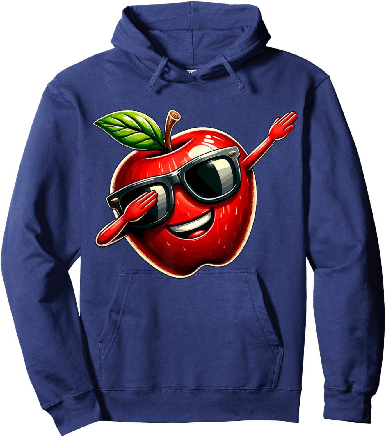 Dabbing Apple Summer Fruit lover Hoodie - Hoodie | Navy