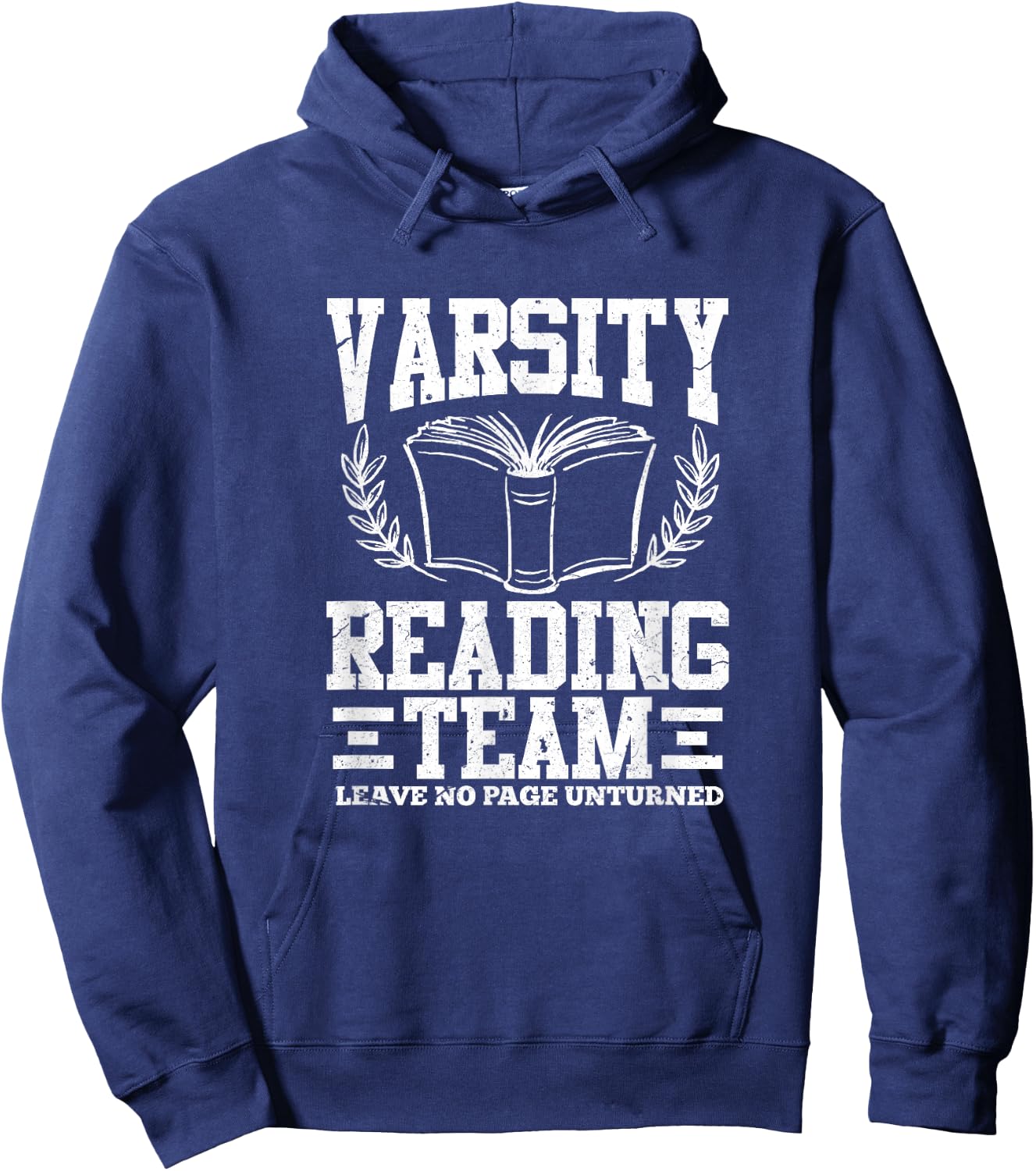 Varsity Reading Team Funny Bookworm Book Lover Reader Gift Hoodie - Hoodie | Navy