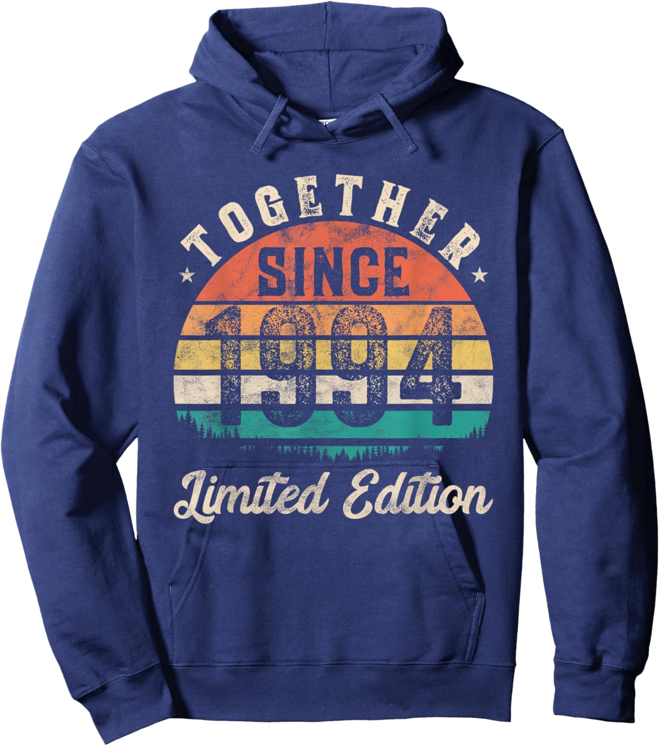 Together Since 1994 Couple 30th years wedding Anniversary Hoodie - Hoodie | Navy