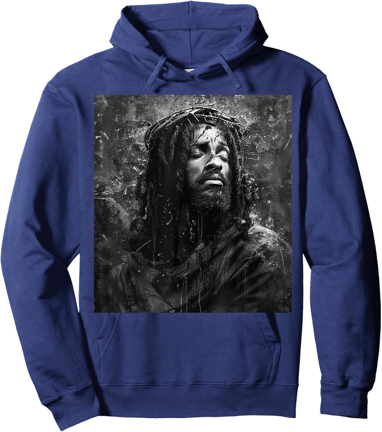 Black Jesus, Christianity, Church, Christ, Jesus Hoodie - Hoodie | Navy