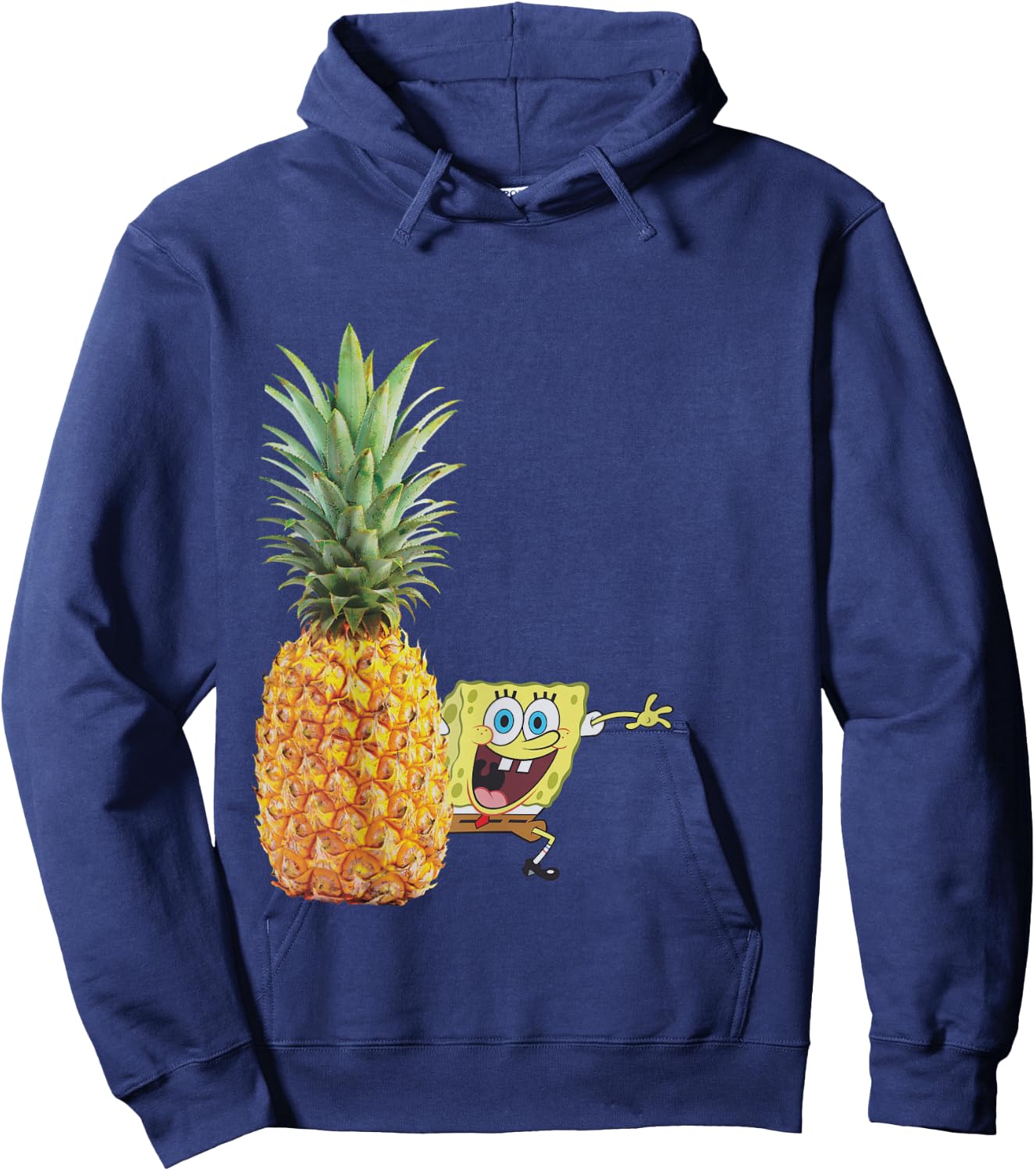 Pineapple And Spongebob Squarepants Hoodie - Hoodie | Navy