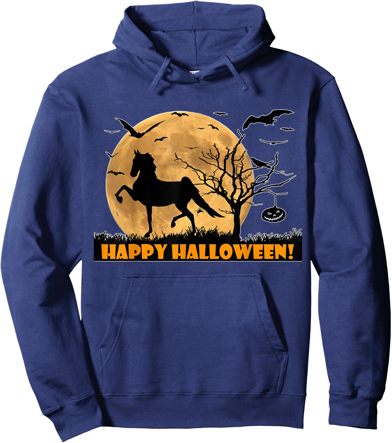 American Saddlebred Horse Training Gaited Horses Equitation Hoodie - Hoodie | Navy