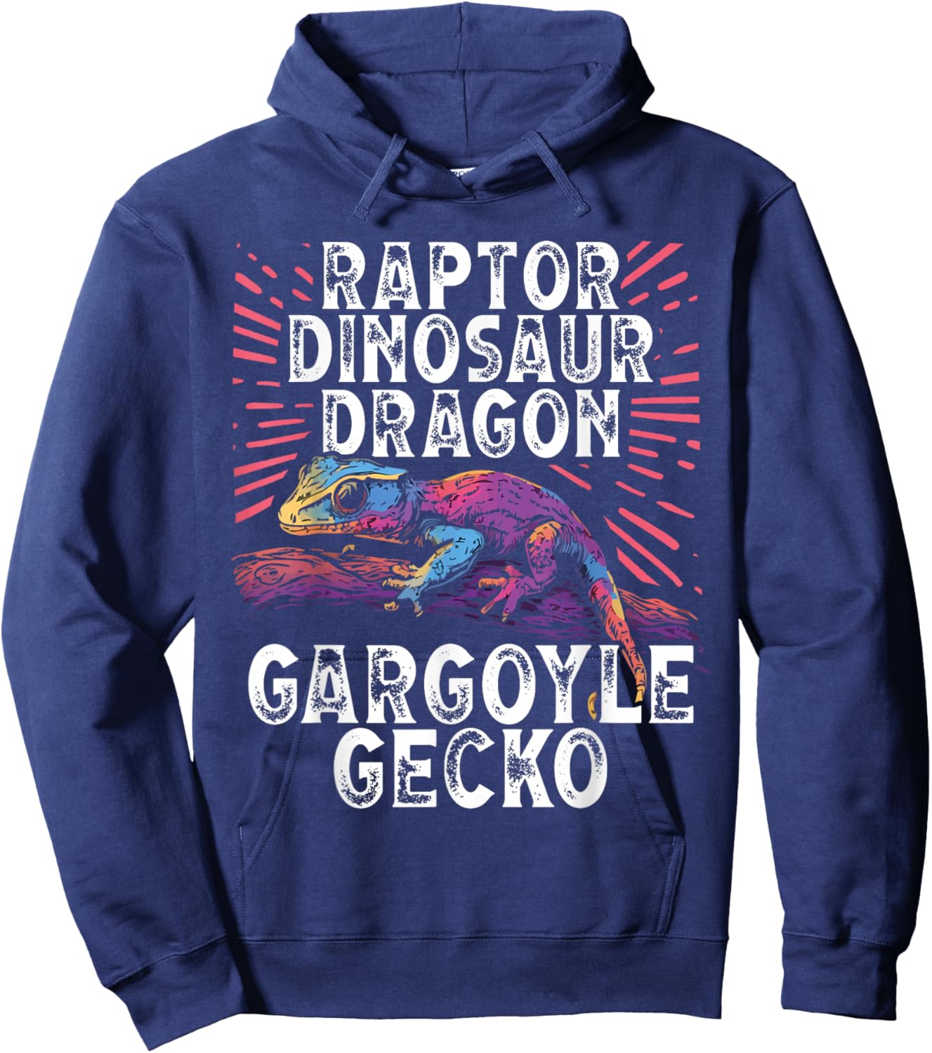 Gargoyle Gecko Reptile Owner Geckos Saying Lizard Lover Hoodie - Hoodie | Navy