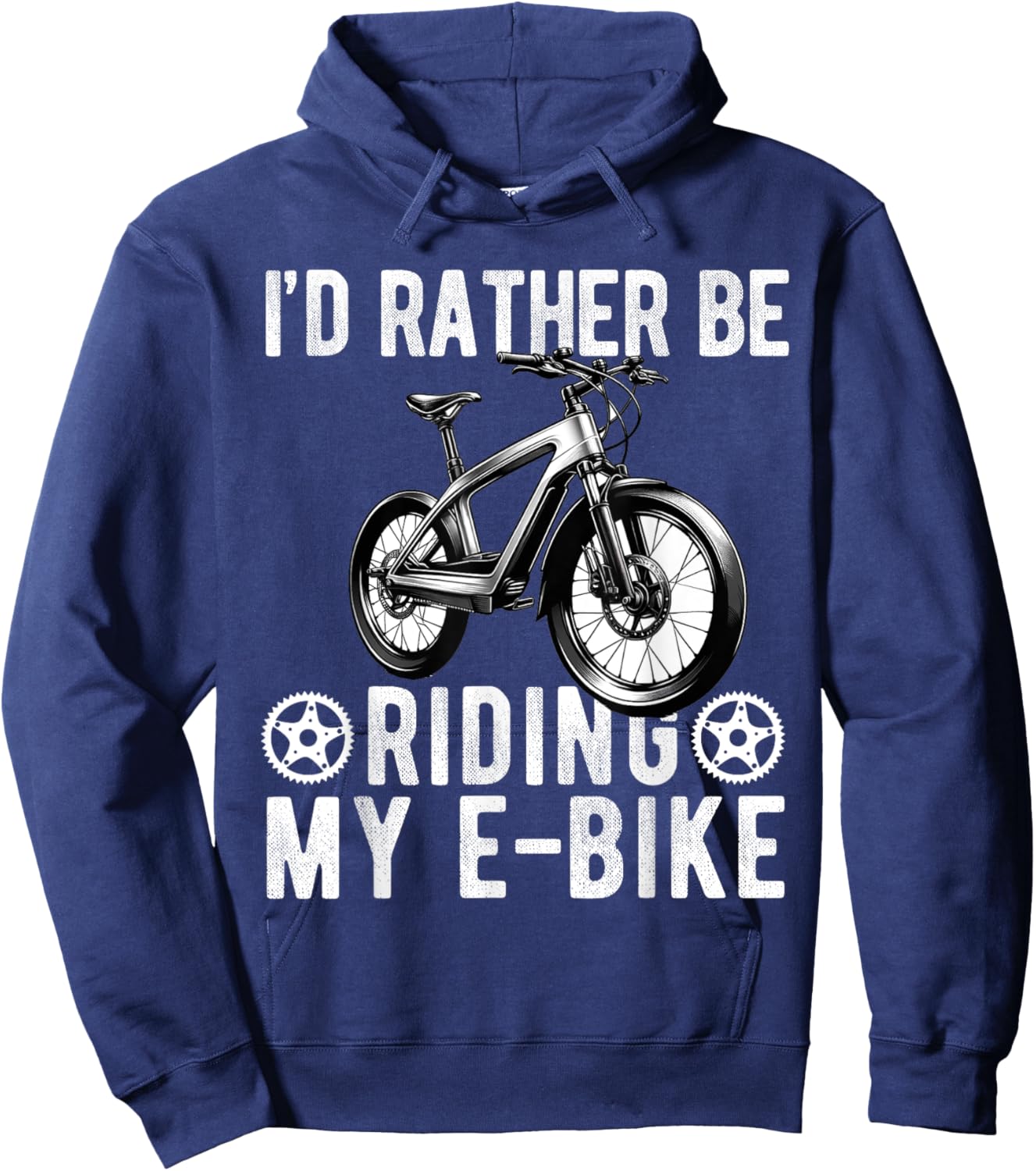 E-Bike Electric Bike Women E Bicycle Lover Funny Hoodie - Hoodie | Navy