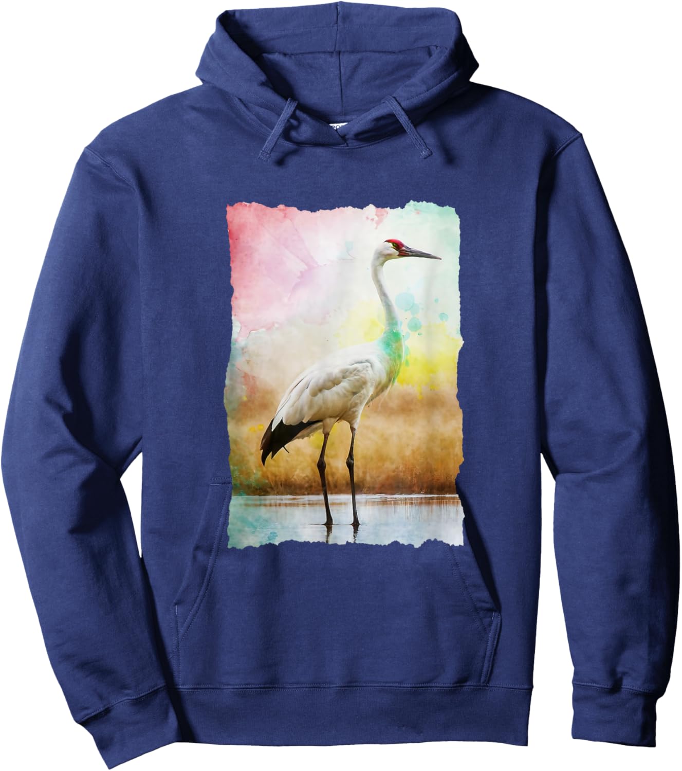 Whooping Crane Season: Bird Watchers Nature Photographer Hoodie - Hoodie | Navy