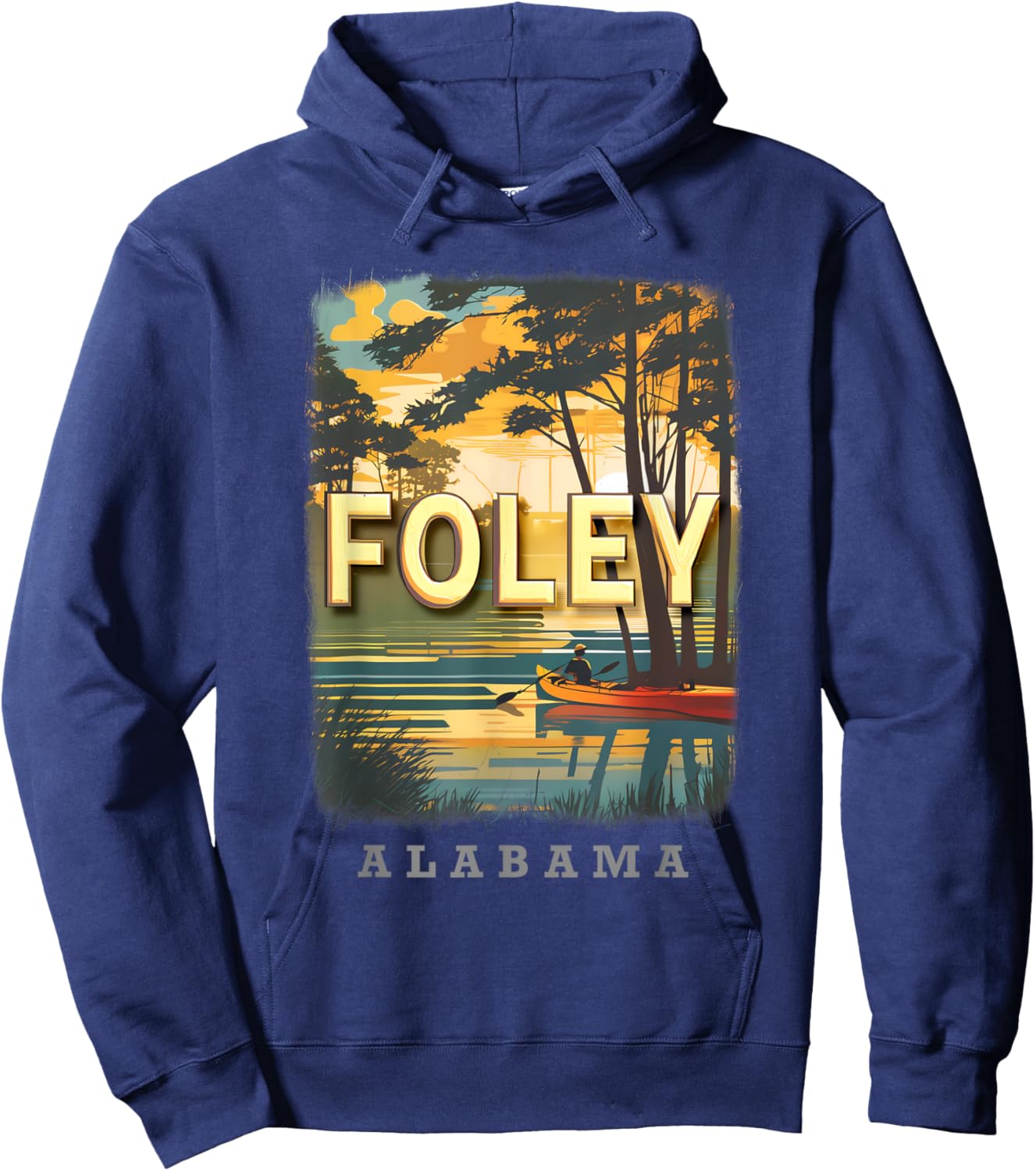 Foley Alabama AL Coastal Bliss SD981 Hoodie - Hoodie | Navy