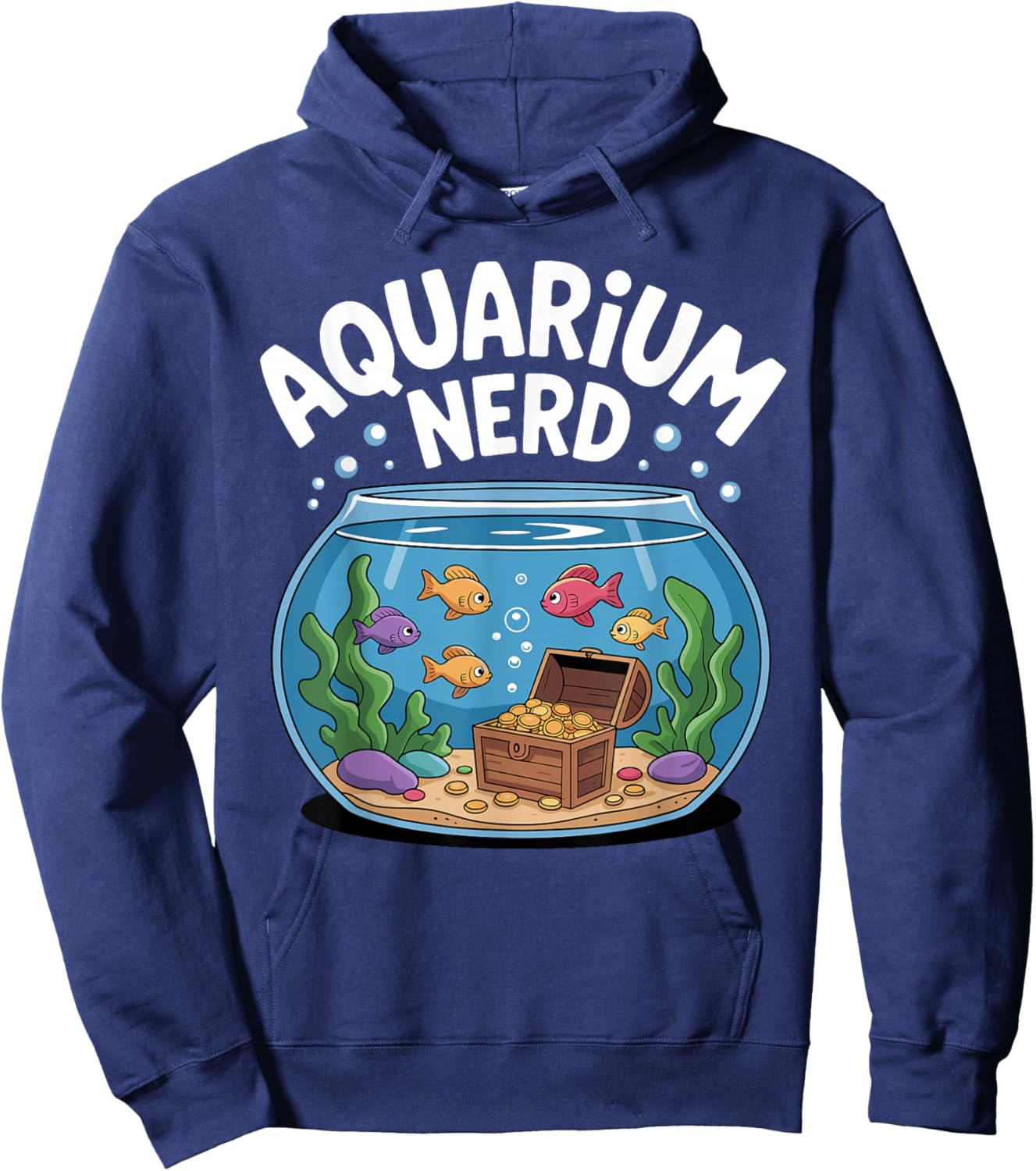 Best Aquarium Art Women Fish Tank Aquarium Lover Hoodie - Hoodie | Navy
