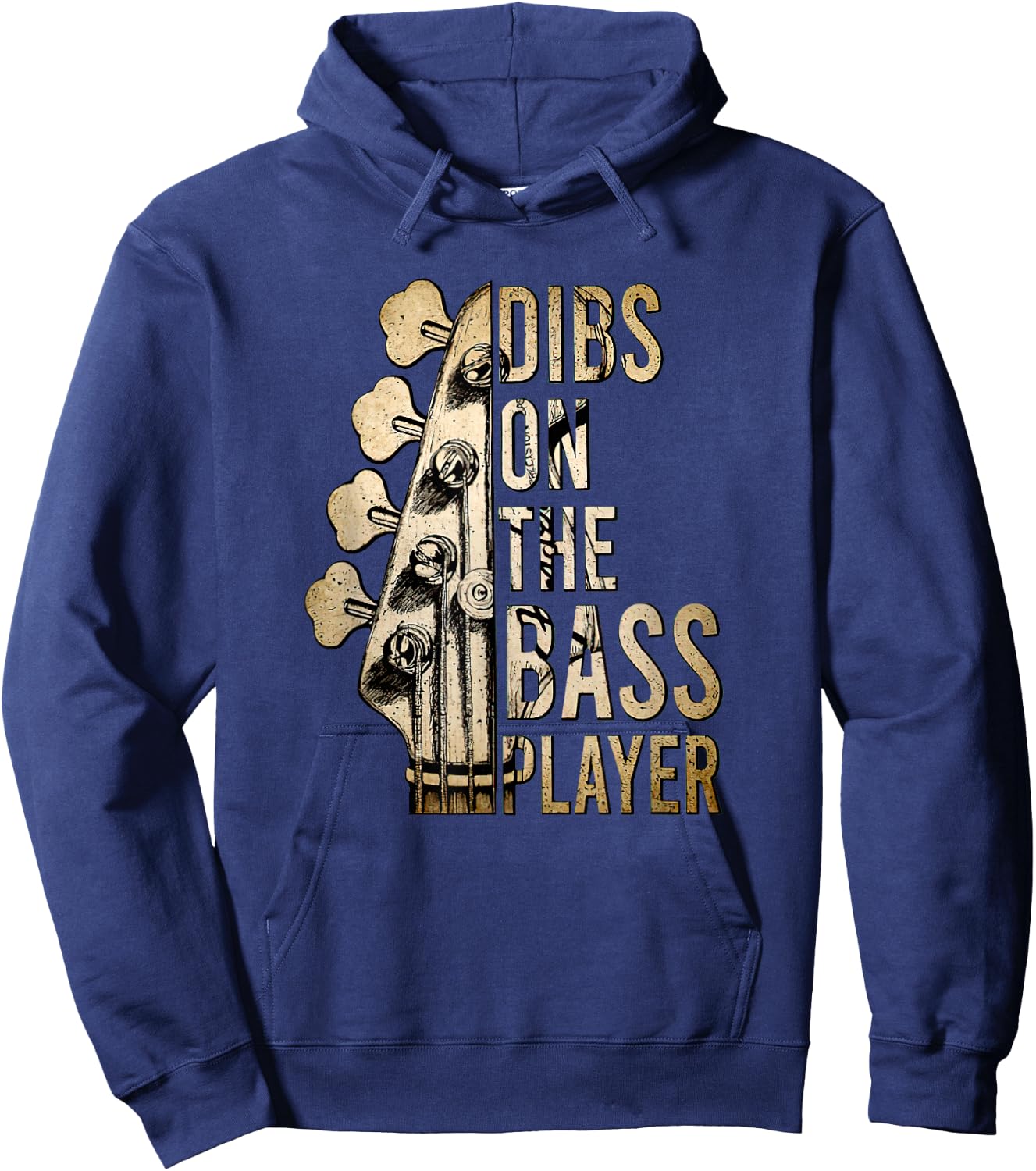 Dibs On The Bass Player Guitar Musician Hoodie - Hoodie | Navy