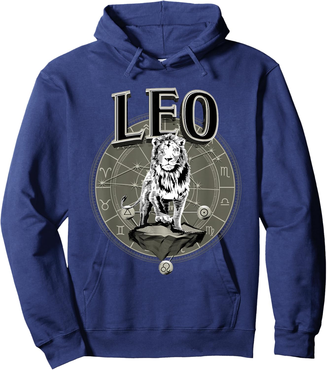 Leo Zodiac Gifts Born In August Birthday Season Men Women Hoodie - Hoodie | Navy