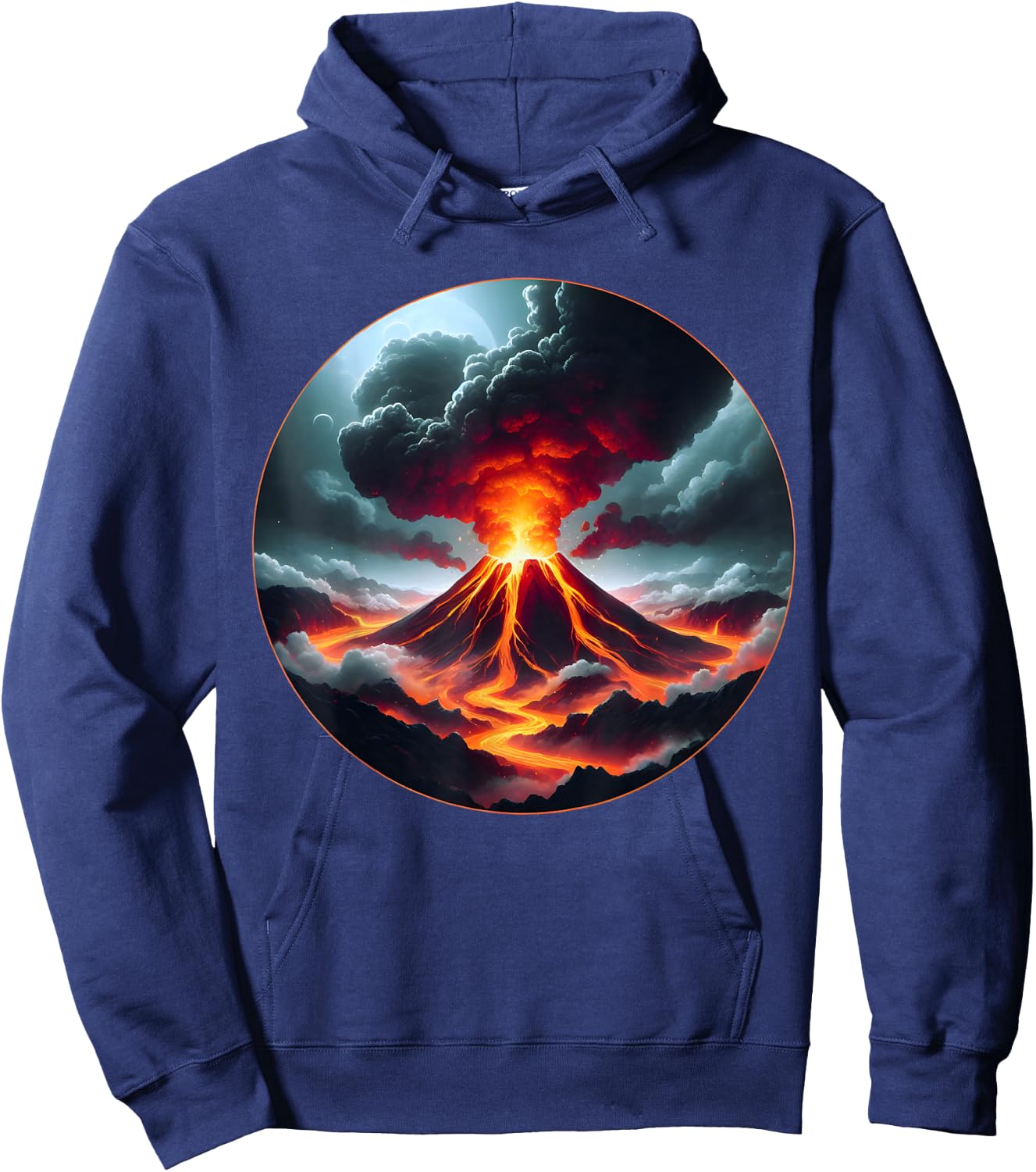 Cool erupting volcano Outfit for boys and girls Hoodie - Hoodie | Navy