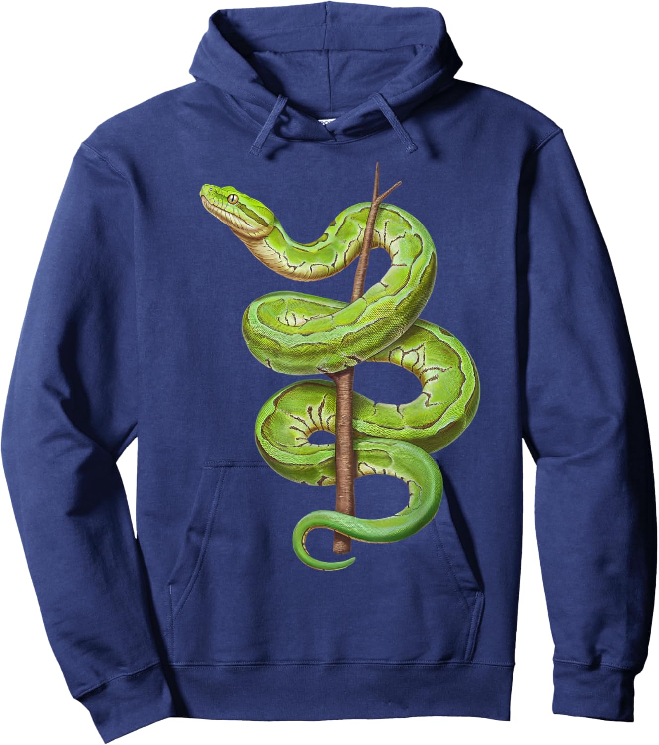 Green Tree Python Owner Reptiles for Snake Lover Hoodie - Hoodie | Navy
