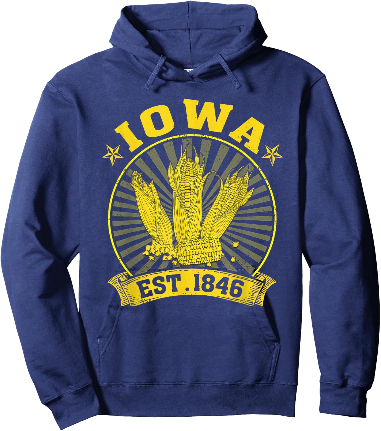 Iowa Corn Farming Farmer Hoodie - Hoodie | Navy