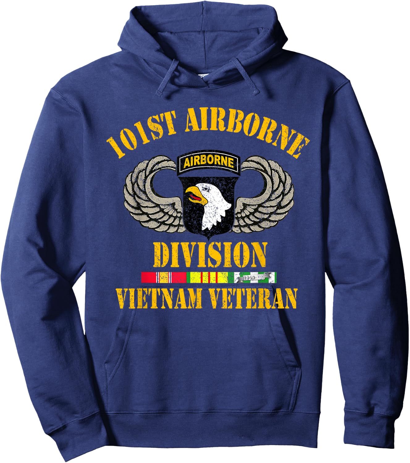 101st Airborne Division Vietnam Veteran , Veterans Day Hoodie - Hoodie | Navy