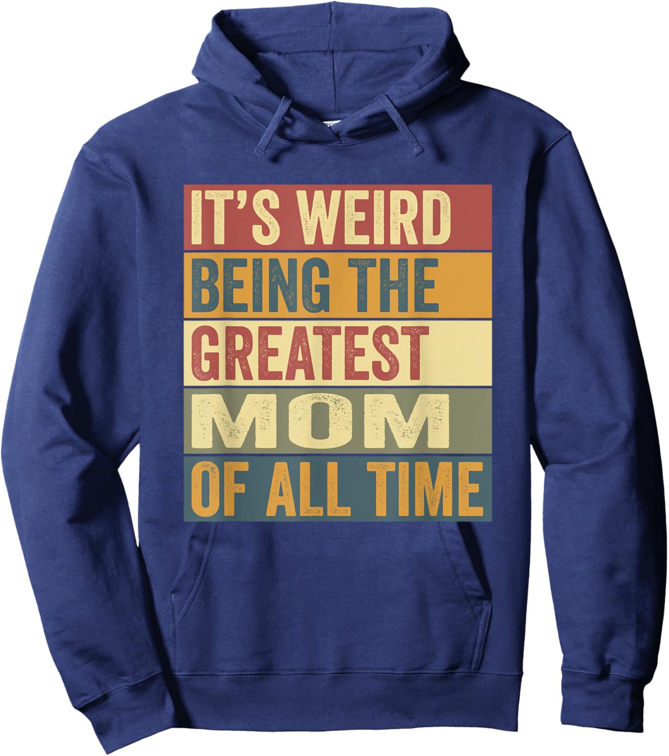 Greatest Mom Funny Saying Hoodie - Hoodie | Navy
