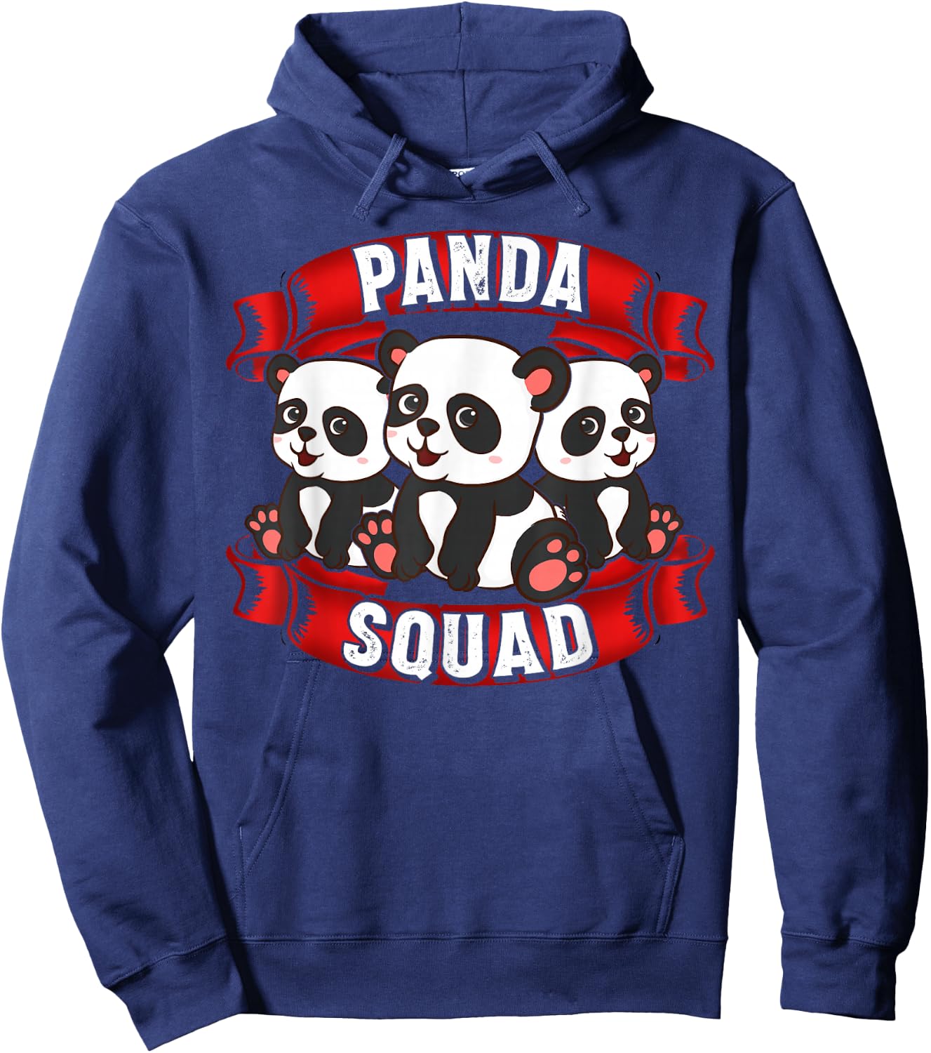 Panda Squad Funny Panda Cute Panda Bear Gifts Hoodie - Hoodie | Navy