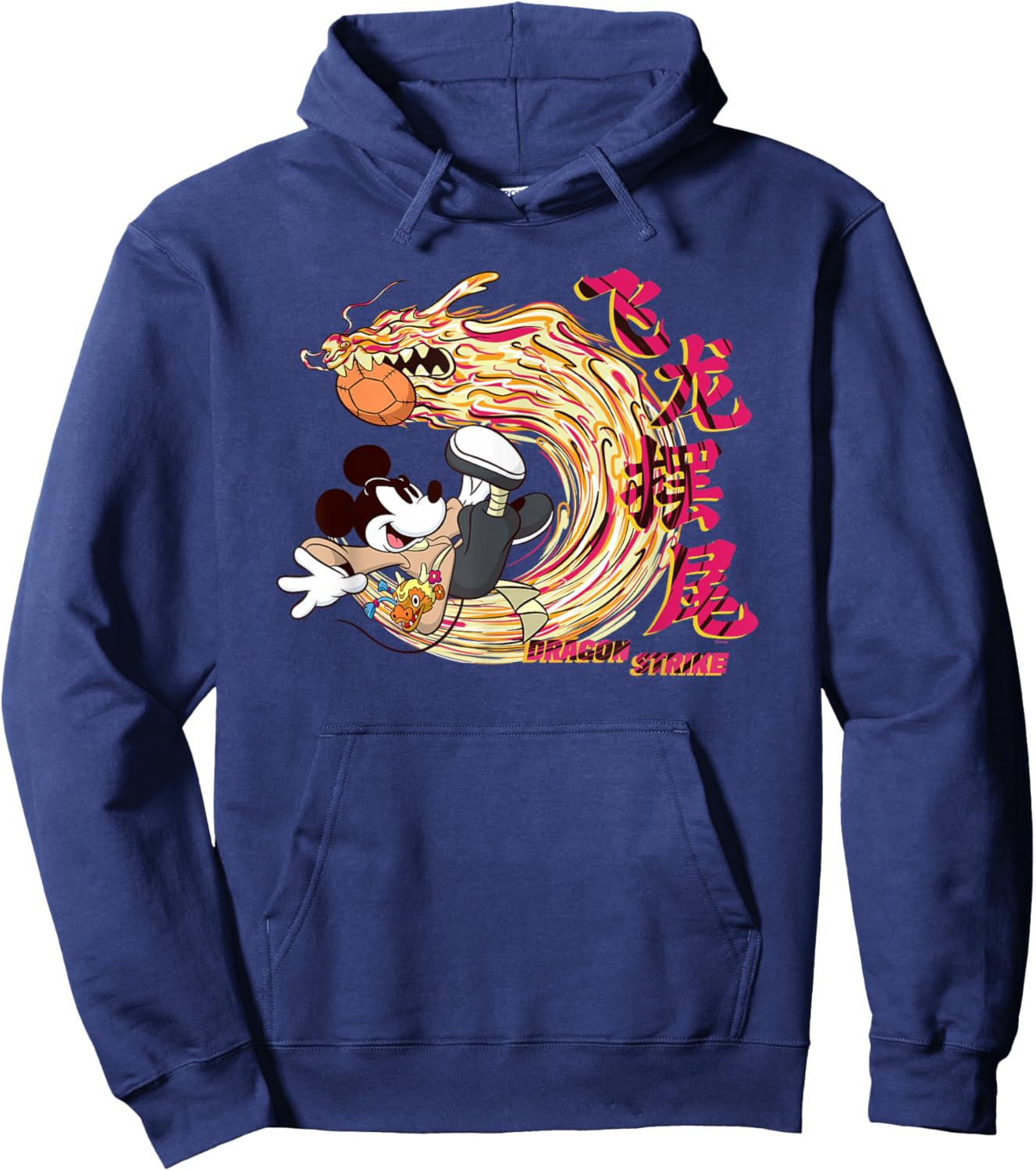 Disney Mickey Mouse Lunar New Year Dragon Strike Soccer Hoodie - Hoodie | Navy