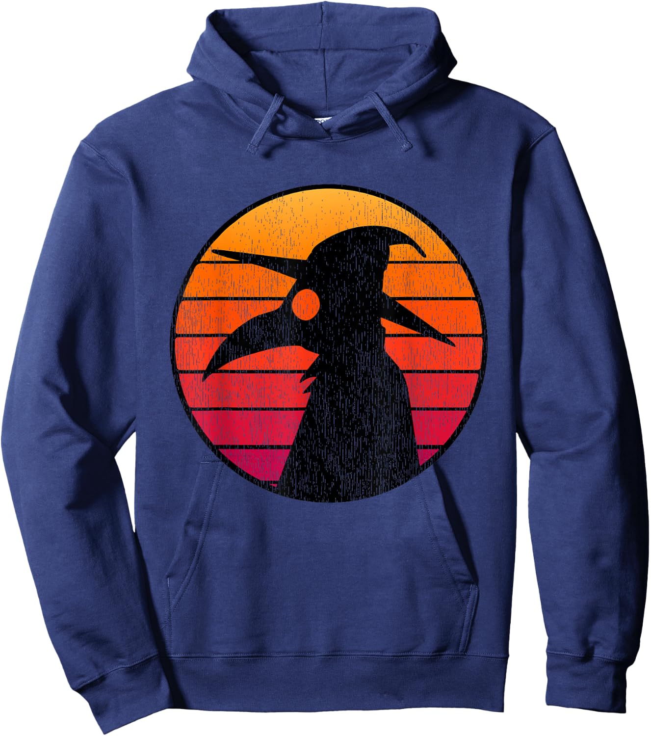 Vintage Plague Doctor Mask Retro Sun Plague Doctor Hoodie - Hoodie | Navy