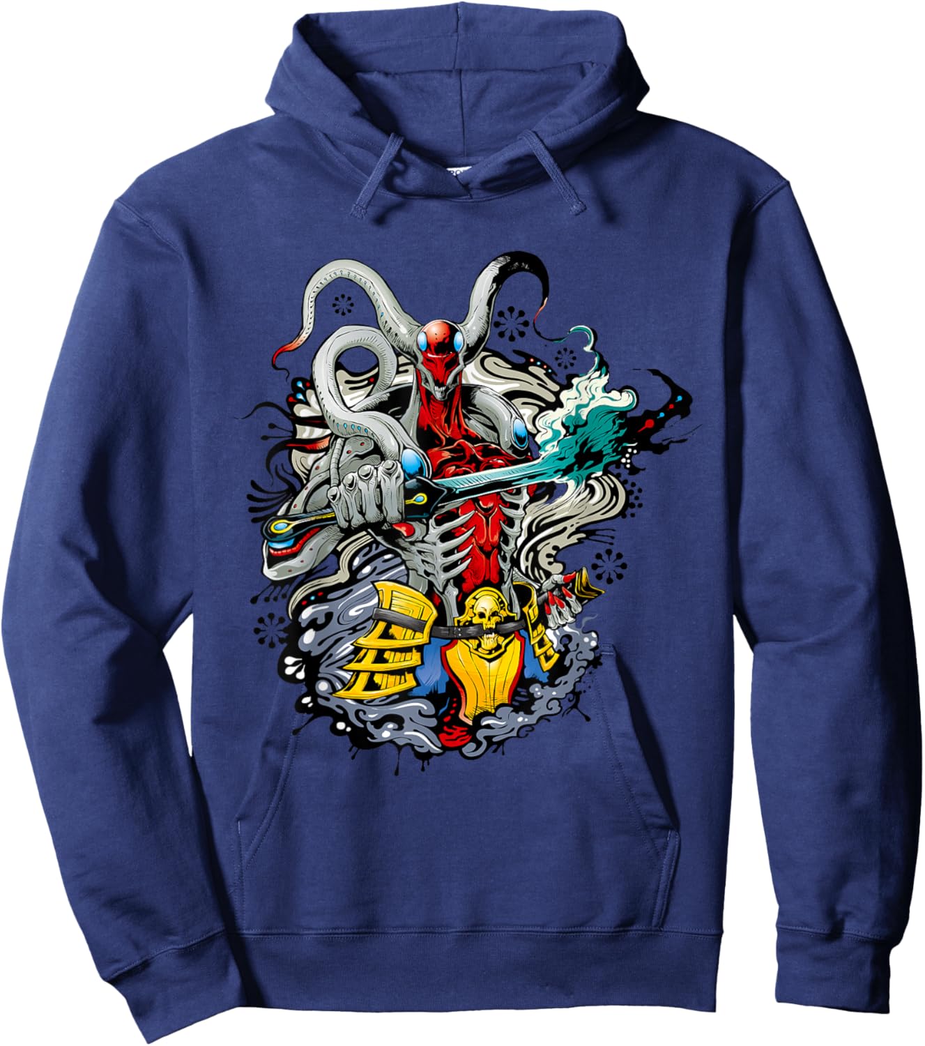 Bandai Namco Entertainment Inc. TEKKEN7 YOSHIMITSU 002 , Small, Black Hoodie - Hoodie | Navy