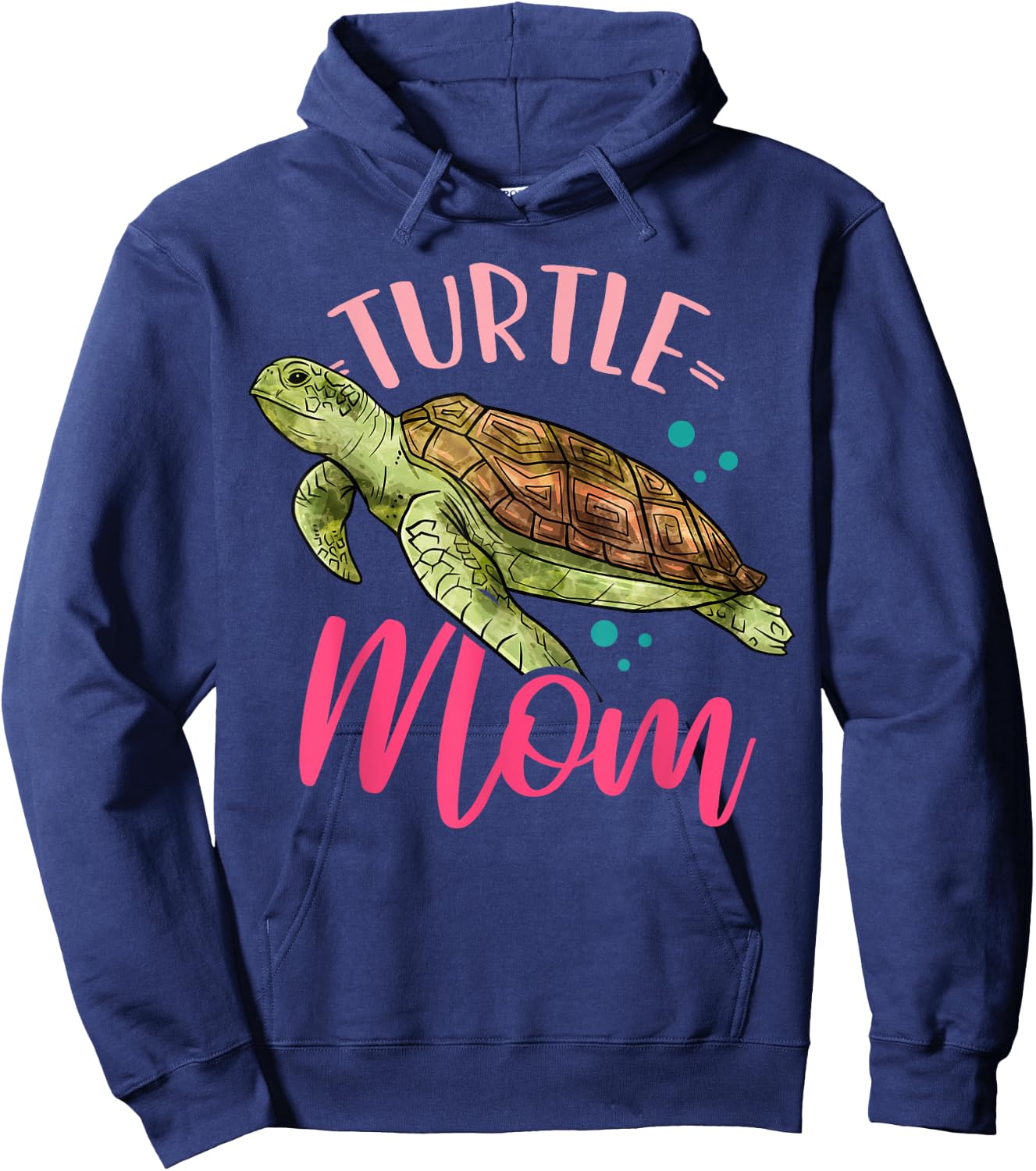Turtles Turtle Mom Mother's Day Funny Turtle Lover Gift Hoodie - Hoodie | Navy