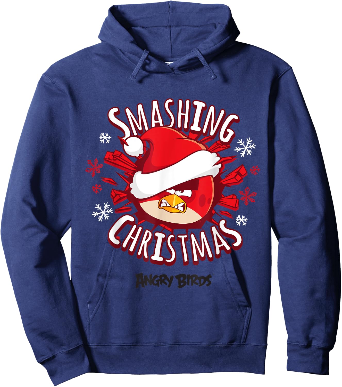 Angry Birds Smashing Christmas Official Merchandise Hoodie - Hoodie | Navy