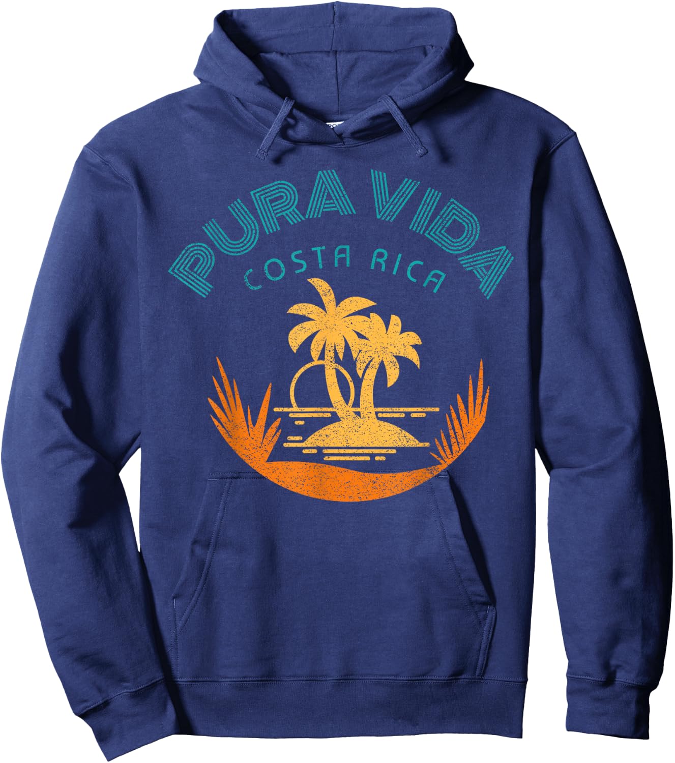 Beach Vibes Pura Vida Costa Rica Hoodie - Hoodie | Navy