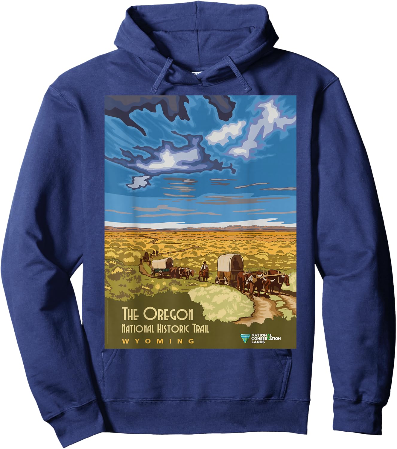 Vintage poster - The Oregon Trail Hoodie - Hoodie | Navy