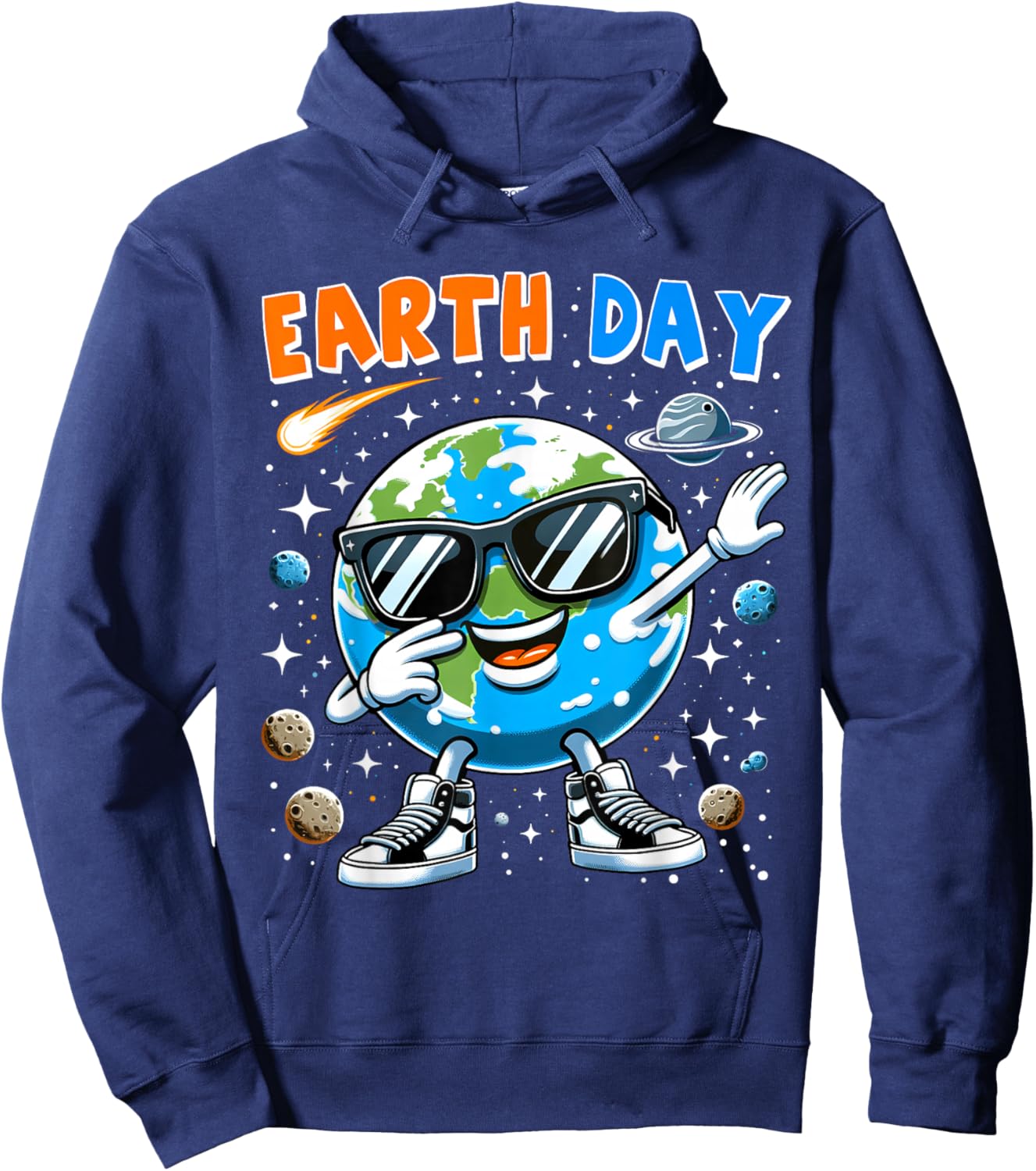 Boys Earth Day Every Day Funny Dab Dabbing Earth Kid Toddler Hoodie - Hoodie | Navy