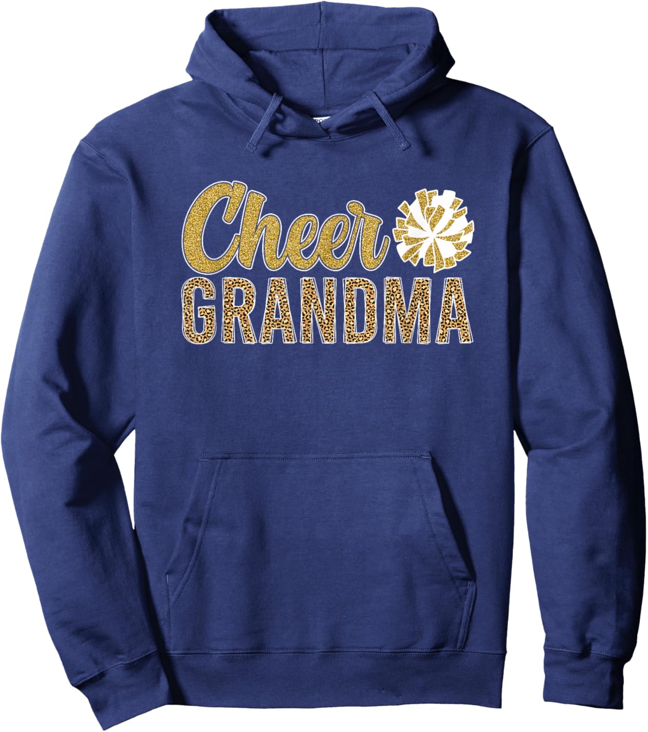 Cheer Grandma of A Cheerleader Grandmother Hoodie - Hoodie | Navy