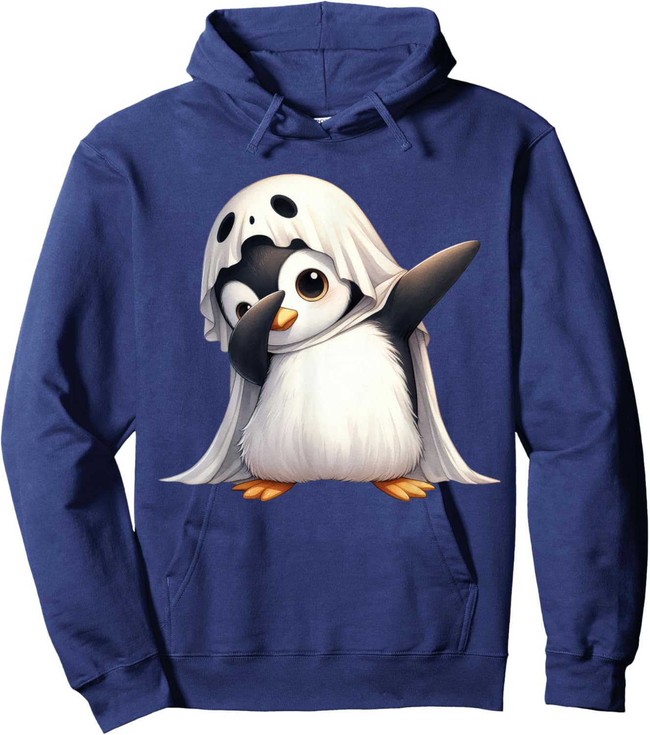 Funny Ghost Penguin Halloween Animals Penguin Lover Spooky Hoodie - Hoodie | Navy